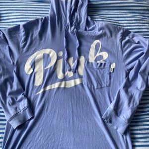 Pink long sleeve with hood